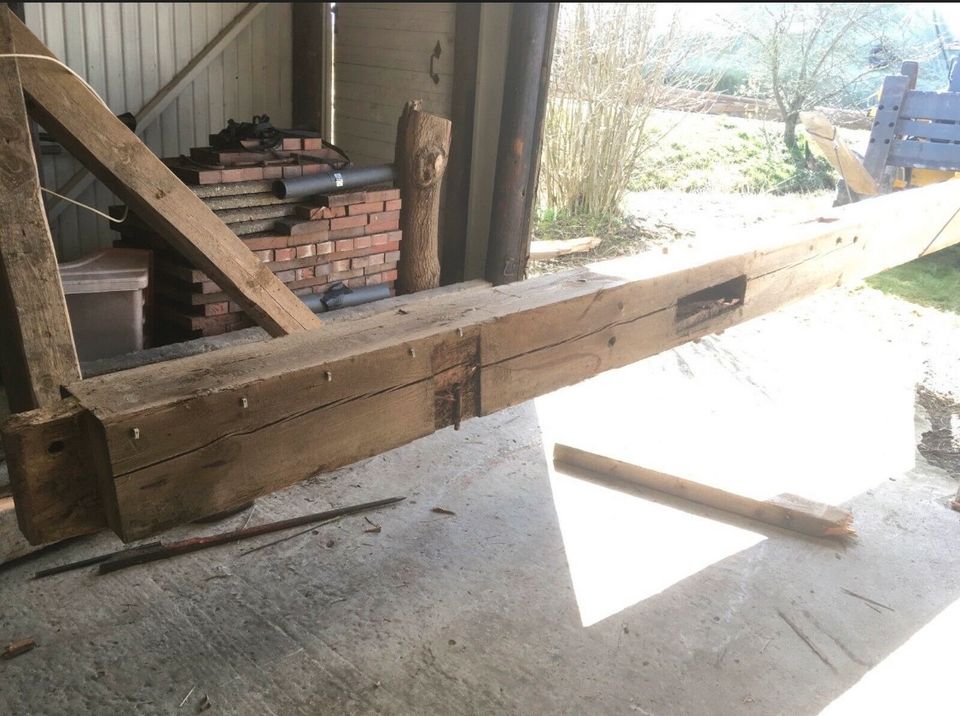 Holz Balken Altholz Carport DIY Durchbruch Scheune in Upleward