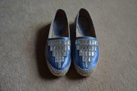 PIMIENTOS Damen Plateau Espadrilles Slipper Ziersteine 38 wie NEU Kr. München - Baierbrunn Vorschau