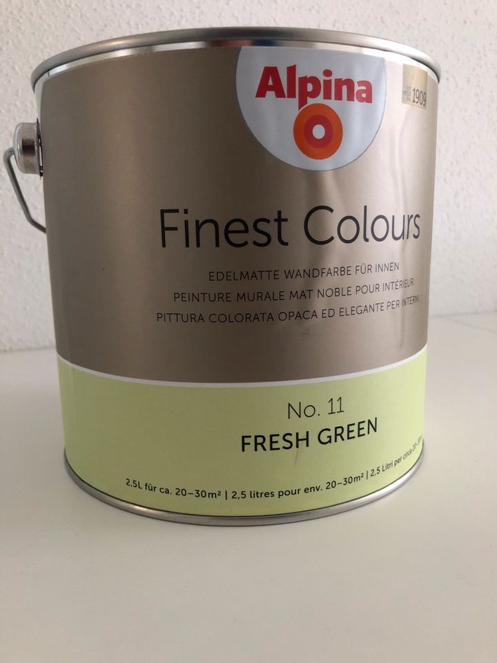 Alpina Feine Farbe No.11 Fresh Green neu in Bockau