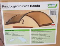 NEU!!! HAUSTÜR VORDACH RONDO BRAUN MIT SEITENTEIL - eingepackt! Nordrhein-Westfalen - Mönchengladbach Vorschau