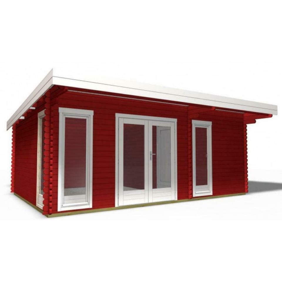 Gartenhaus Blockhaus Gerätehaus Holz 580x390cm, 40 mm, 4039213 in Versmold