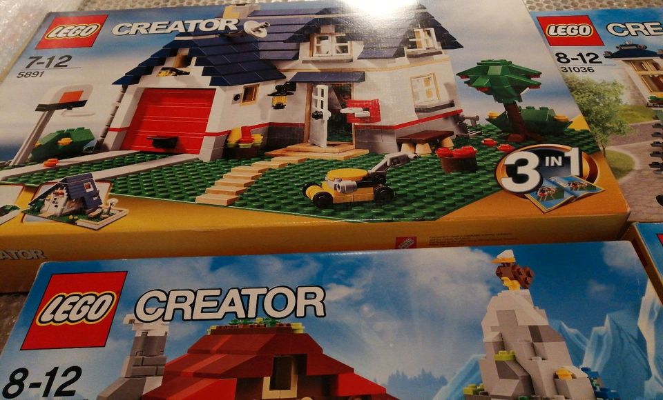 Lego Creator 5891, 31036, 31025, 31050 Häuser in Remseck am Neckar