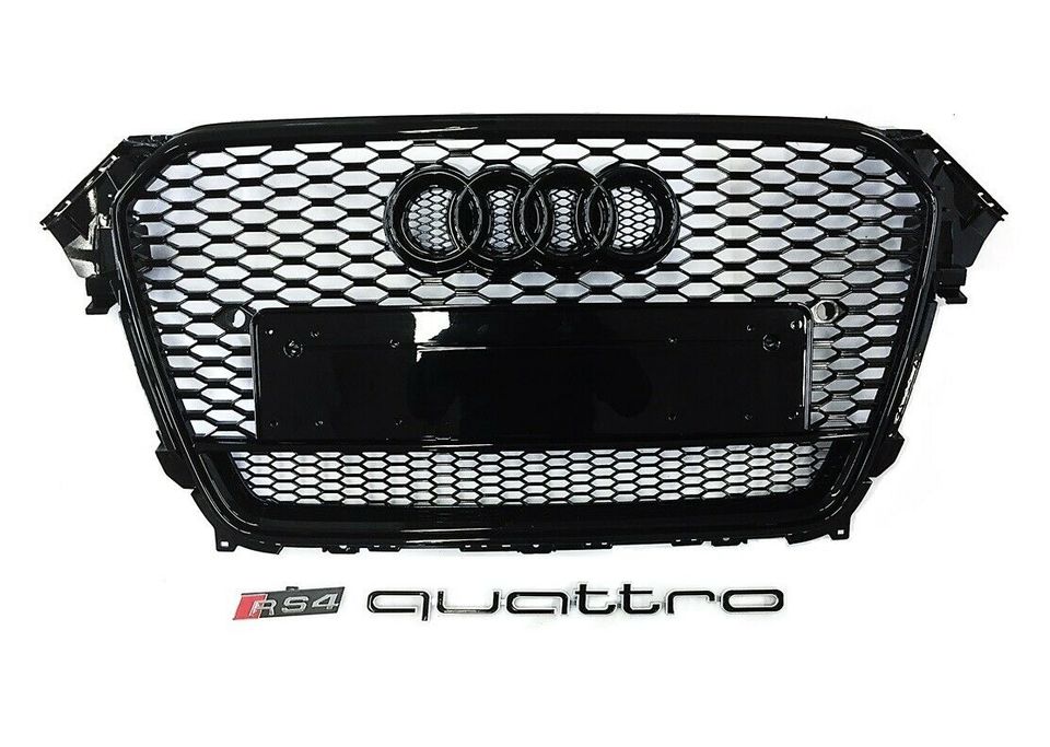 RS4 Grill Schwarz Glanz Quattro Audi A4 S4 B8 Facelift 2012-2016 in Singen