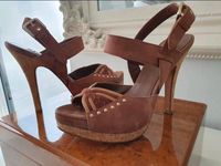 ESPRIT Leder Sandalen/High Heels/Pumps, Gr.38, Plateau/Kork, NEU Nordrhein-Westfalen - Korschenbroich Vorschau