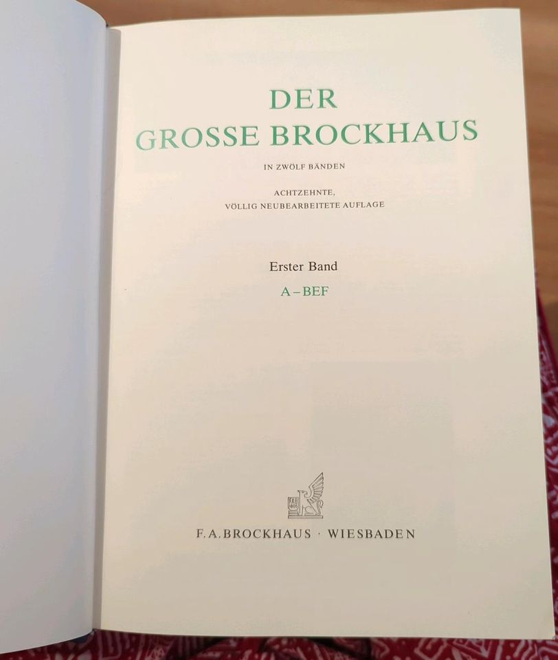 Der große Brockhaus, 12 Bänder, 18. Auflage in Halstenbek