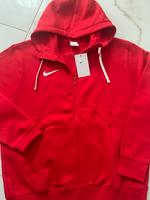 NIKE JACKE KAPUZENPULLI HOODY ZIPPER GR.L ROT ETIKETT NEU MENS Bayern - Neu Ulm Vorschau