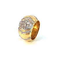Ring Gelbgold 750 / 18 Karat mit Diamanten Gr.55,5 Nr. 5251 Niedersachsen - Peine Vorschau