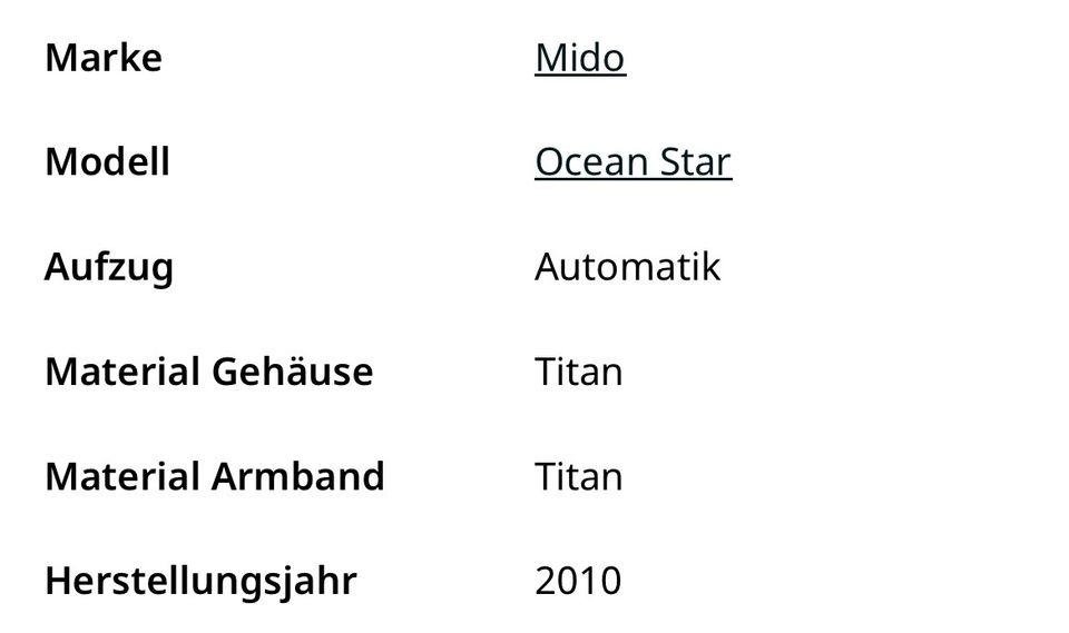 Neue Mido Ocean Star in Mainhausen