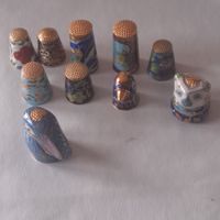 10 Fingerhüte Thimble Emaille Cloisonné Schleswig-Holstein - Büdelsdorf Vorschau