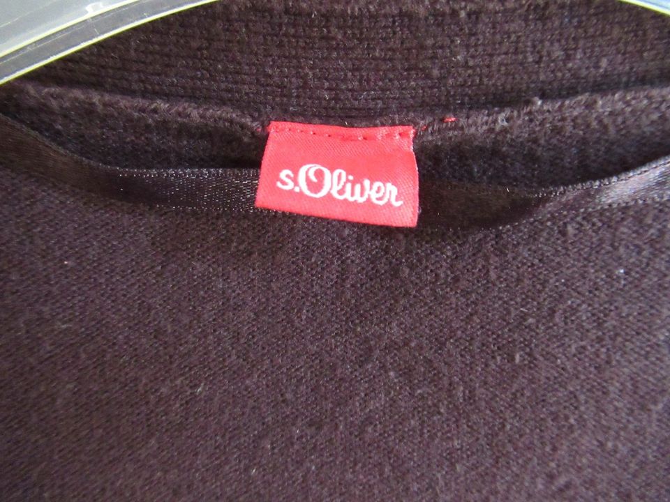 Original s.Oliver Bolero Strick Jacke 1/2 Ärmel braun Gr. 36 in Kamp-Lintfort