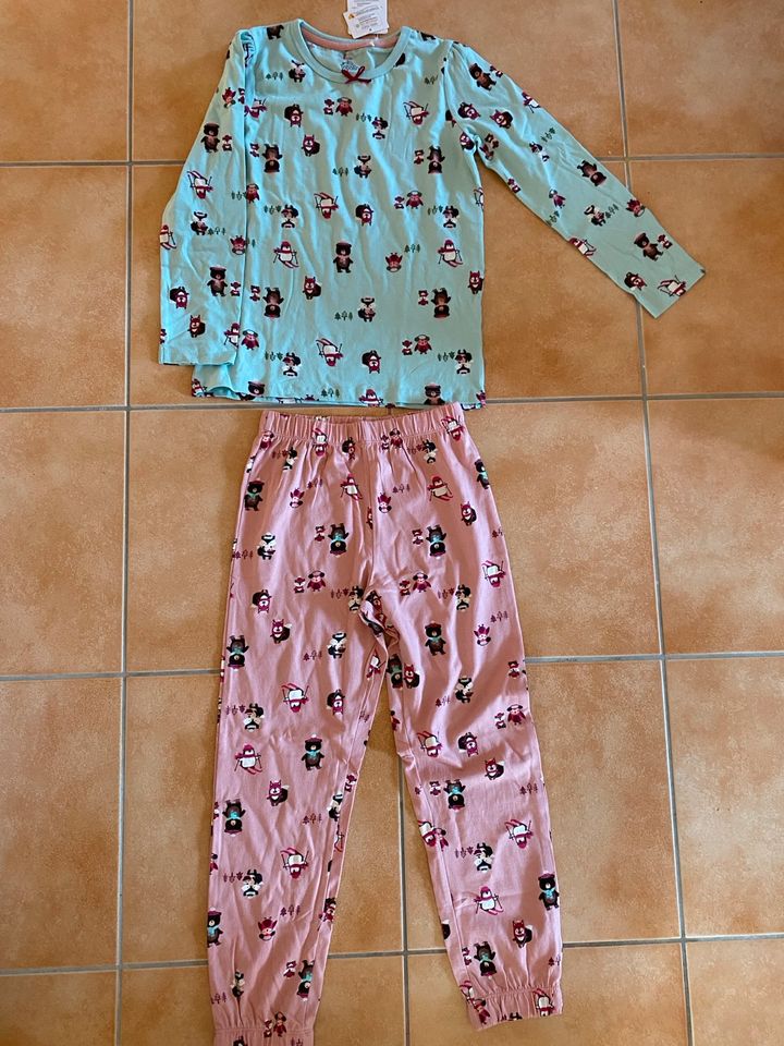 *NEU* Schlafzeug Pyjama Pinguin Bär Fuchs Eichhörnchen rosa mint in Neubrandenburg