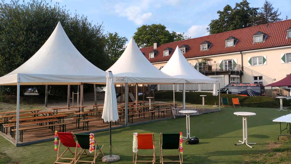 Pagodenzelt 5x5 Meter mieten Partyzelt, Spitzdachzelt Pagode in Herten