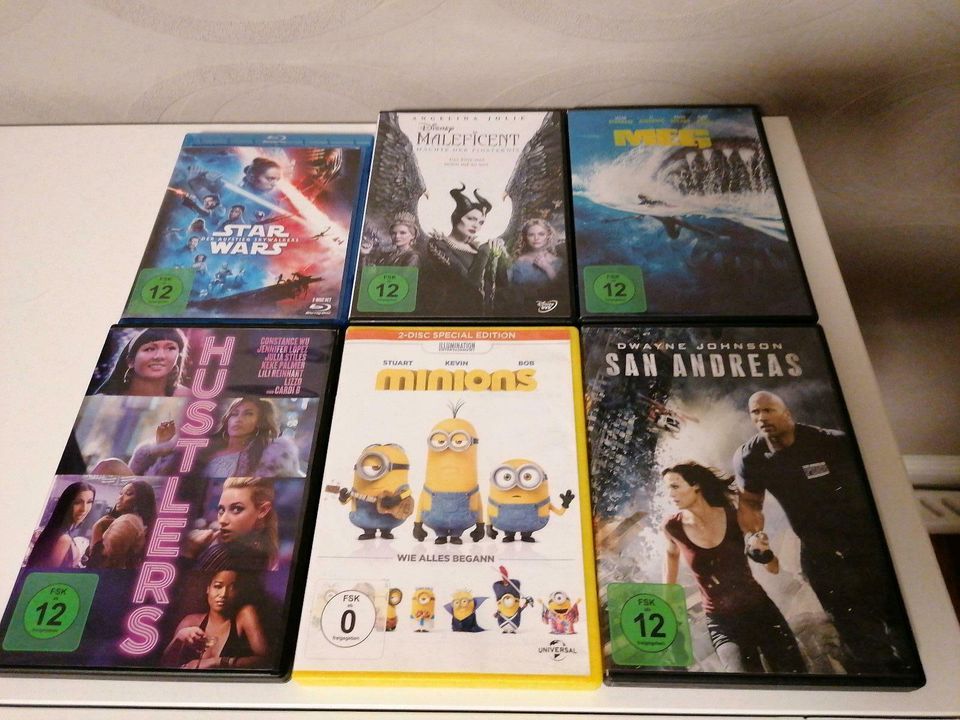 DVD Blue ray Star Wars, Melificent, minions, San Andreas in Leipzig