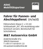Fahrer Pannenhilfe Abschleppdienst Hannover - Misburg-Anderten Vorschau