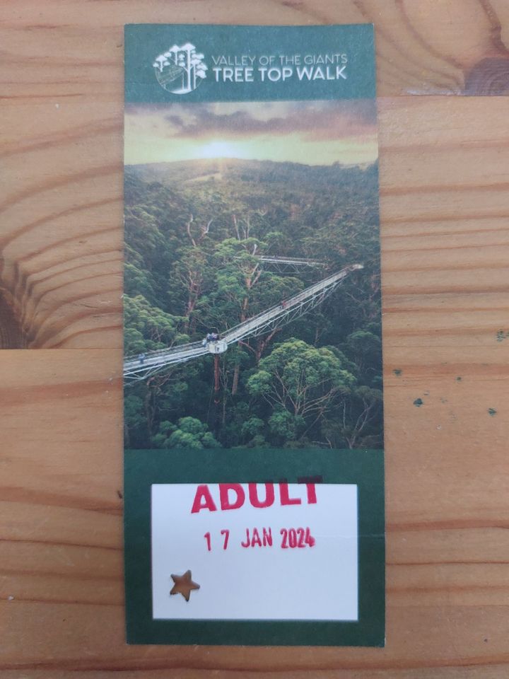 1 Karte Tree Top Walk "Valley of the Giants" Australien in Herne