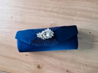 Clutch mit Strass, Handtasche, blau, Seide, zum Cocktailkleid Brandenburg - Brandenburg an der Havel Vorschau