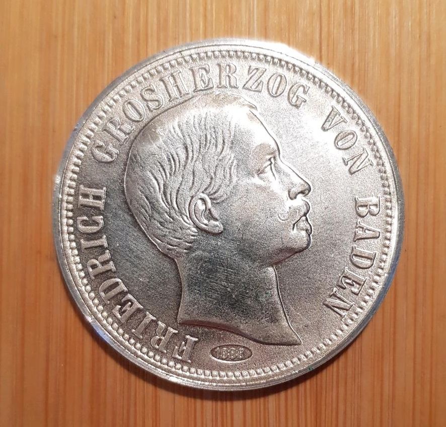 Münze 1/2 Gulden - Friedrich Großherzog von Baden in Sinsheim