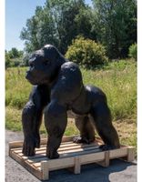 Bronzefigur Gorilla - lebensgroßer Silberrücken Mitte - Wedding Vorschau