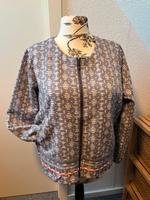 Strickjacke Jacke blau grau weiß Silber rot Muster XXL 48 Taschen Niedersachsen - Celle Vorschau