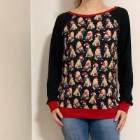 Handmade Damen Pullover 36 38 M Weihnachten mit Mops Baden-Württemberg - Plankstadt Vorschau