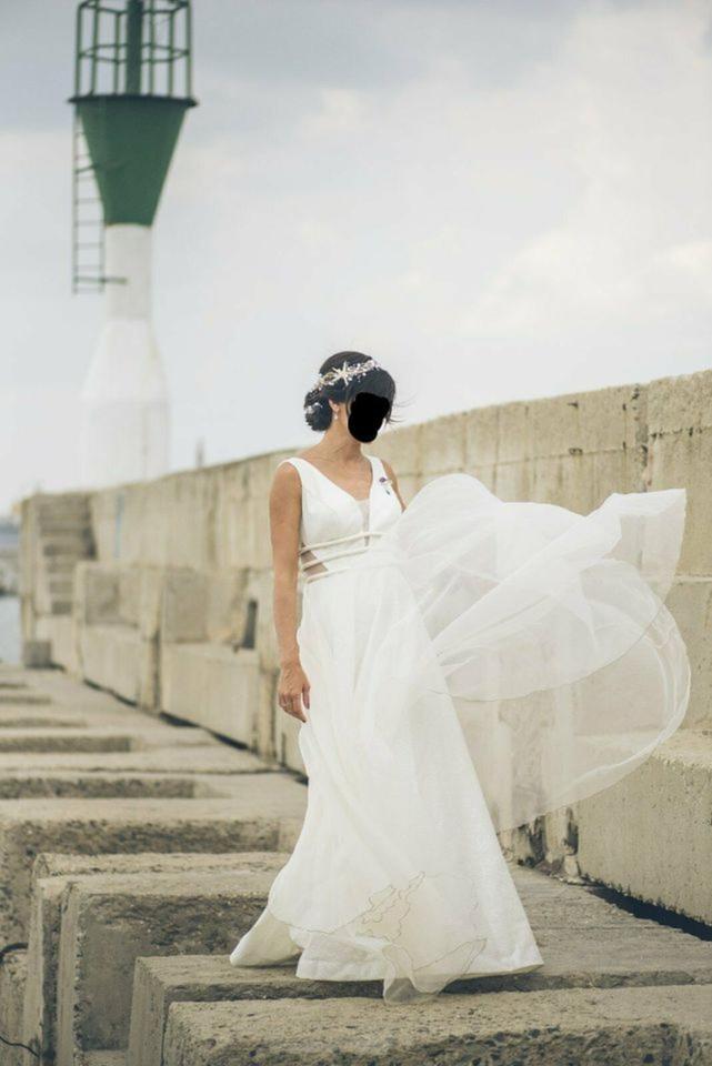 Brautkleid / Hochzeitskleid in Gr. 36 inkl. Schuhe und Tasche in Meerbusch