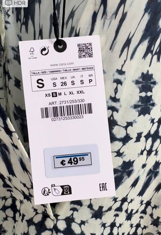 Tunikakleid Kleid aus Ramie Zara Gr S Neu mit Etikett in Dortmund