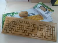 Verk. Wireless Multimedia Tastatur / Keyboard inkl. Maus aus Holz Bayern - Essenbach Vorschau