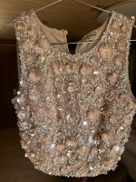 Lace & Beads Hazel Pailletten crop top nude Gr. XS Bayern - Windberg Vorschau