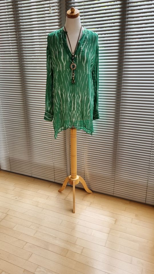 *ZARA* Long-Bluse Tunika Grün-Weiß XS 34/36 NP49,95€ NEU! in Ingolstadt