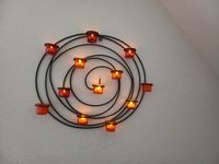 Spirale mit Gläsern orange/rot mit LED Teelichtern Kreis Ostholstein - Bad Schwartau Vorschau