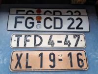 DDR BRD Nummernschilder Autokennzeichen Sachsen - Freiberg Vorschau