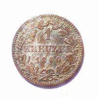 Silbermünze Frankfurt 1860: 1 Kreuzer Hessen - Kronberg im Taunus Vorschau