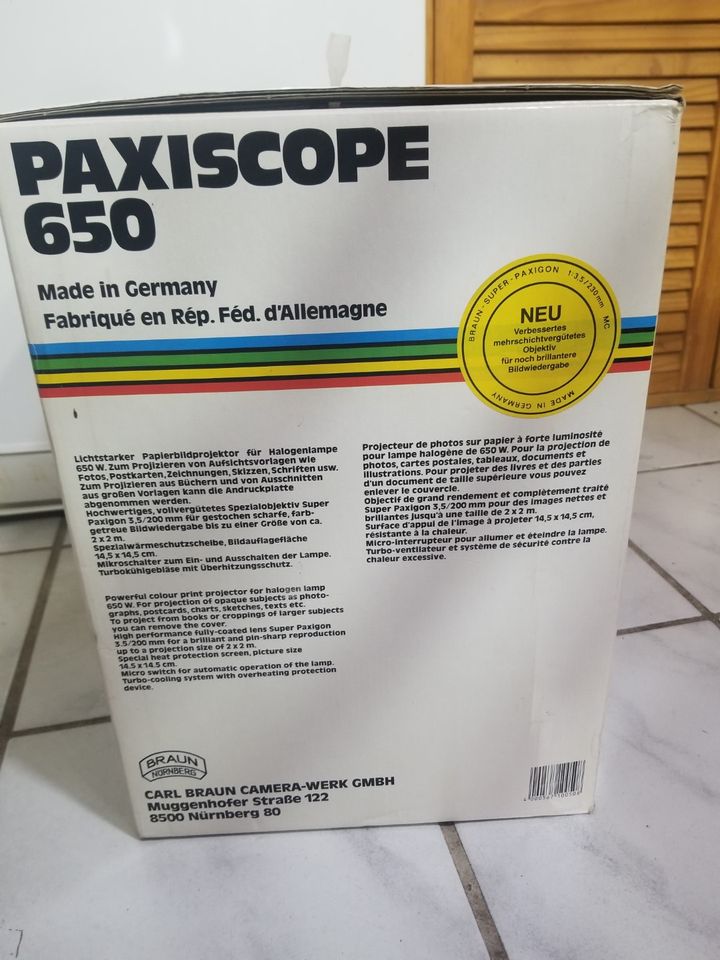 Braun Praxiscope 650 - Papierbildprojektor Episkop - !!WIE NEU!! in Saarwellingen