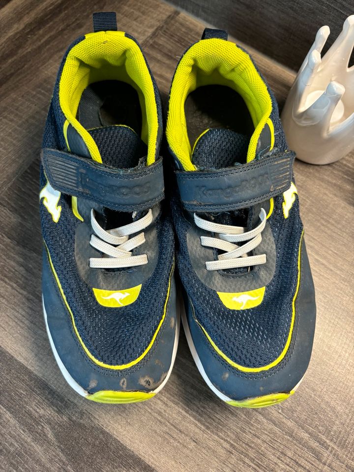 KangaROOS Sneaker Turnschuhe mit Gummischnürung Gr. 37 blau in Neuwied