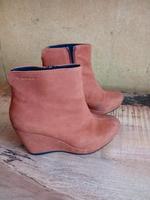 Stiefeletten Gr.37 Echtleder braun Sachsen - Groitzsch Vorschau