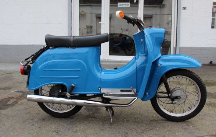 Simson Schwalbe 4Gang orginalblau in Wolfach