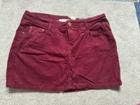 Mini Rock 40 H&M kurz rot Bordeaux Cord Essen - Bergerhausen Vorschau