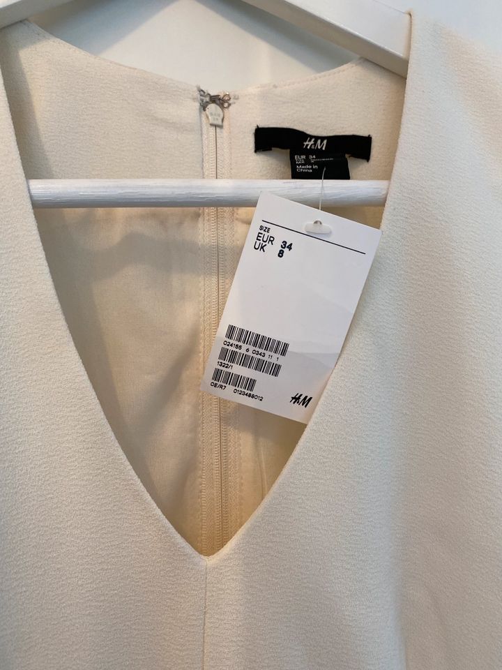 H&M Kleid Weiß Größe 34 in Düren