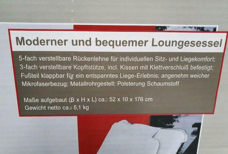 Loungesessel abzugeben! in Woltersdorf SA