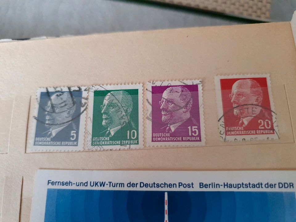 DDR Briefmarken in Langenwetzendorf