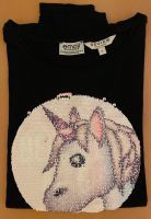 Shirt Mädchen langarm EMOJI P&C Gr. 152 Wendepailletten Einhorn Wuppertal - Oberbarmen Vorschau