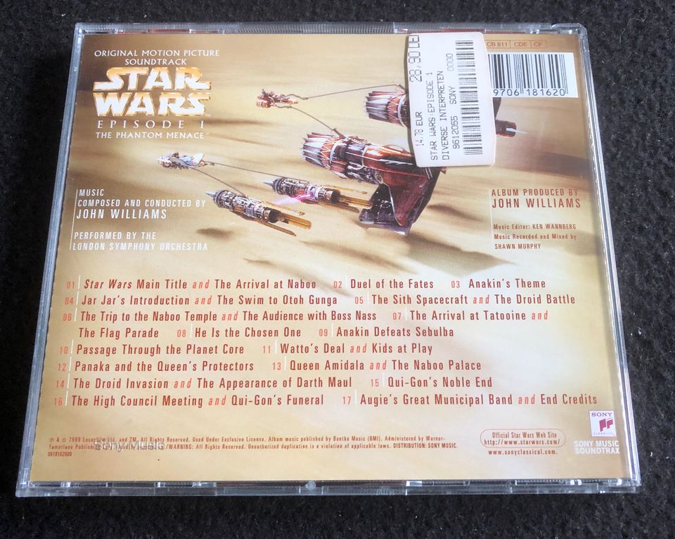 STAR WARS Episode 1 - John Williams - Original Soundtrack CD in Neu Ulm