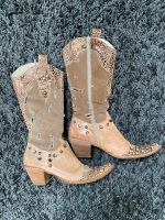 beige Cowboystiefel auf Leder Berlin - Westend Vorschau