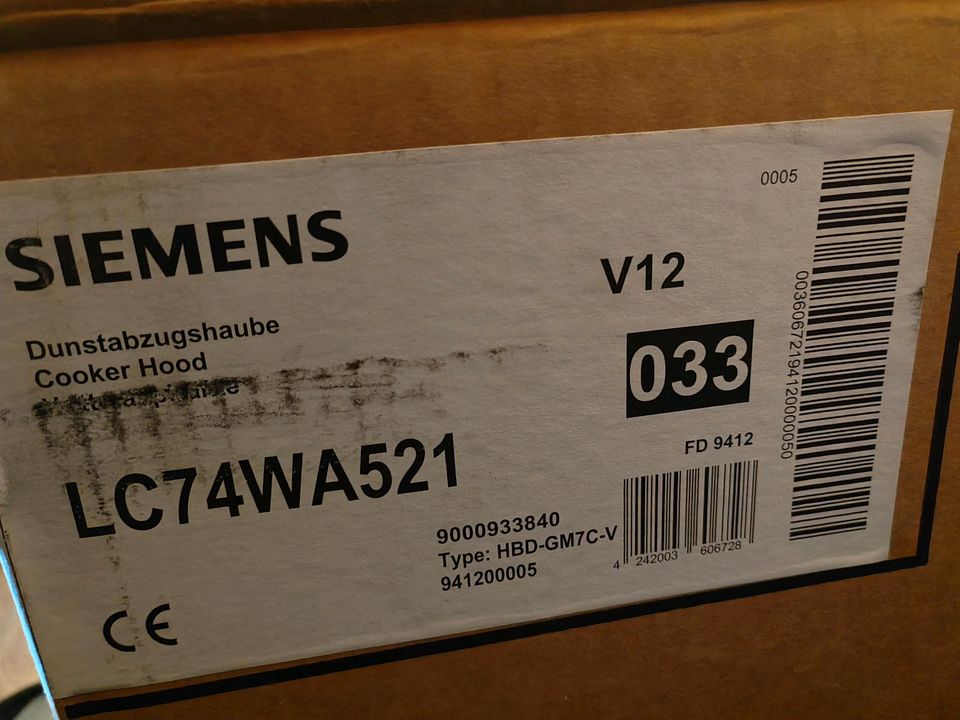 Siemens Dunstabzugshaube LC74WA521 in Quakenbrück