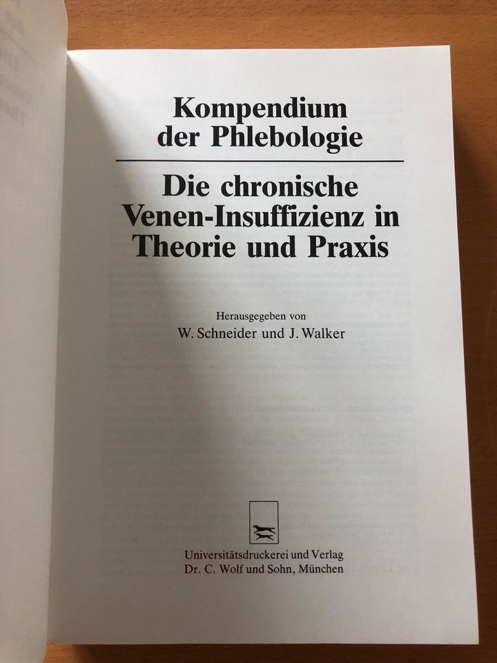 Schneider/Walker - Kompendium der Phlebologie - Veneninsuffizienz in Halle (Westfalen)