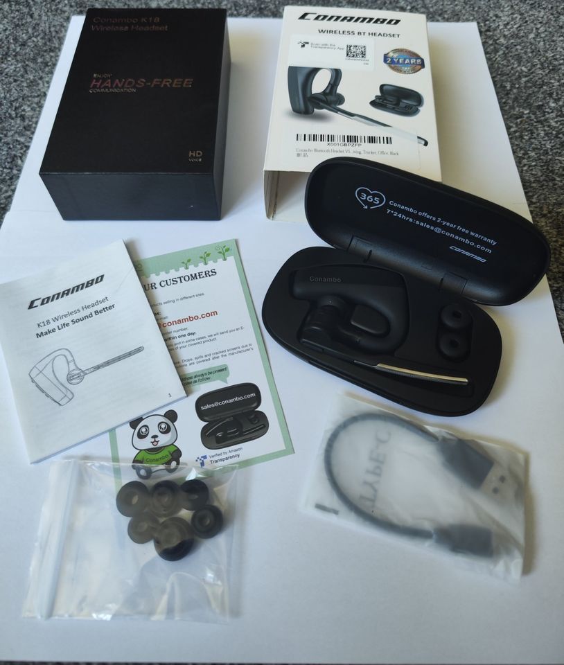 Conambo K10C Headset Bluetooth, V5.1, für Business/Office/Driving in Bad Soden am Taunus