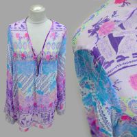 Vintage Indien Bluse Chiffon Pailletten Ethno Ibiza Hippie 70er Leipzig - Leipzig, Zentrum-Ost Vorschau