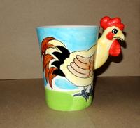 1 wunderschöne Tasse Motiv „Huhn“ 12cm hoch,bemalt NEU! Niedersachsen - Bramsche Vorschau