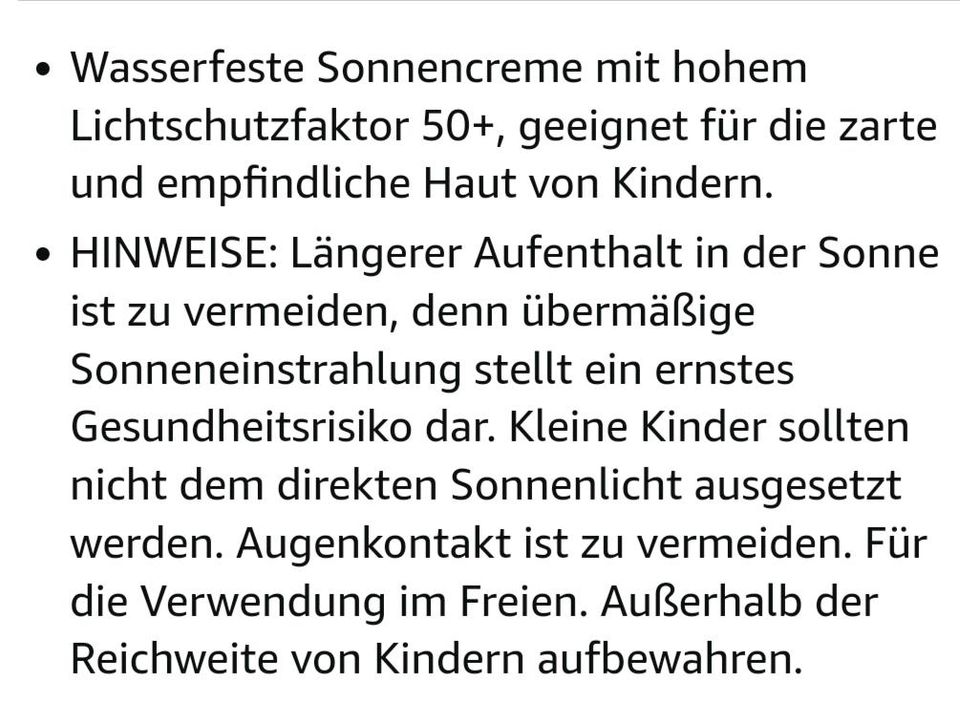 NIOBLU Sonnencreme für Kinder LSF 50 & Wasserfest in Tacherting