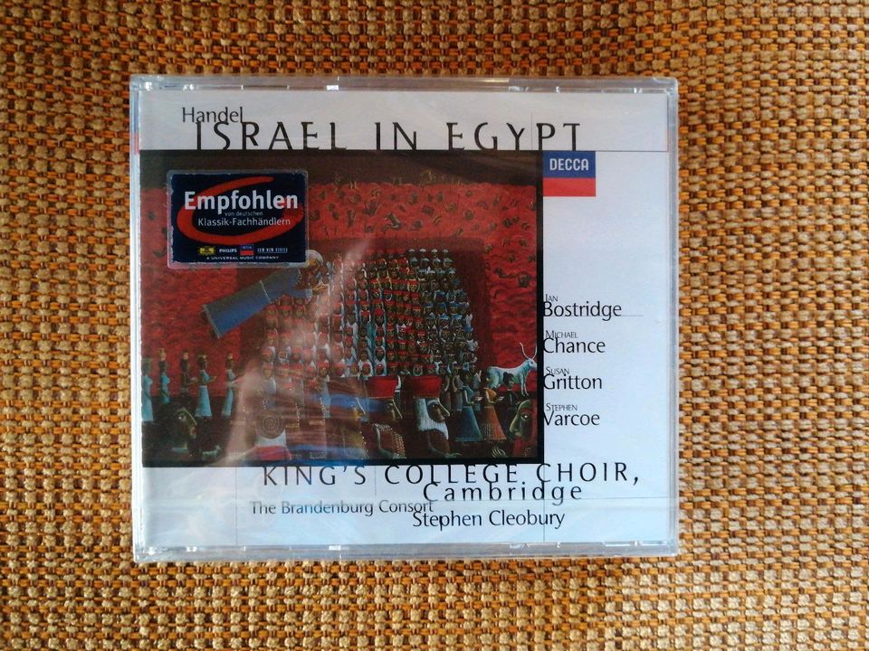 Neu, sealed, Händel, Israel in Egypt, Decca in Wickede (Ruhr)